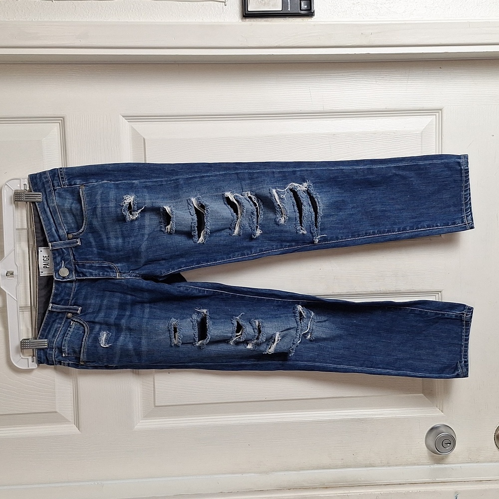 Paige Jimmy Jimmy Crop Distressed Jeans ripped Women 24